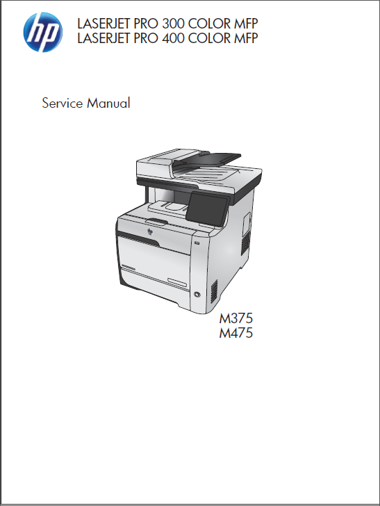 HP Color LaserJet M375 M475 Service Manual-1